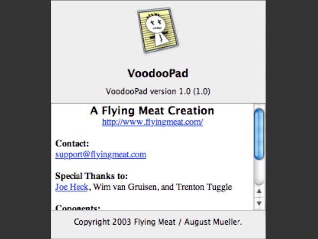 VoodooPad 1.0 (2003)