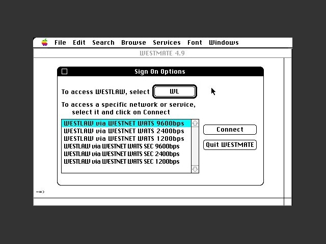 WESTLAW WESTMATE (1993)