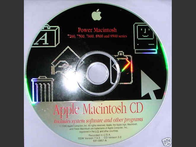 System 7.5.3 (Disc 3.0) (7200, 7500, 7600, 8500, 9500) (691-0857-A) (CD) (1996)