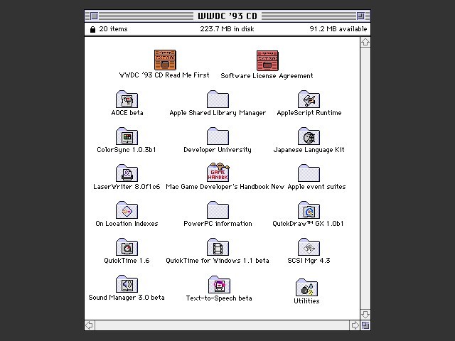 Apple WWDC 1993 CD (1993)