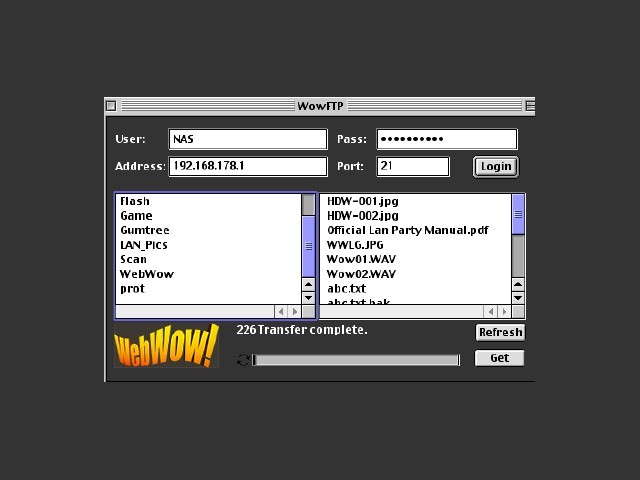 WowFTP client 