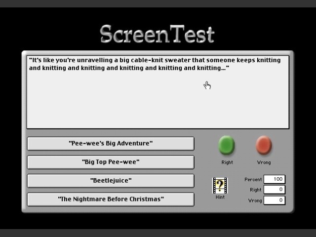 ScreenTest - The Movie Trivia Game (2001)