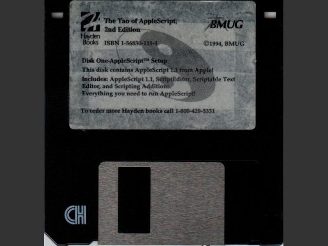 Disk One-AppleScript™ Disk 