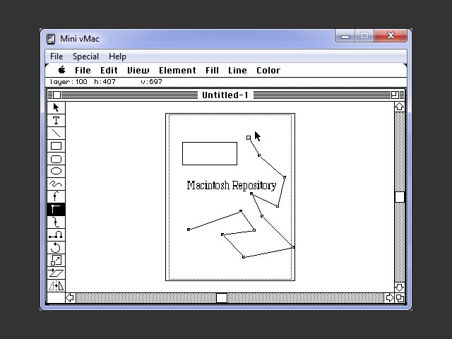 Aldus FreeHand 1.0 (1988)