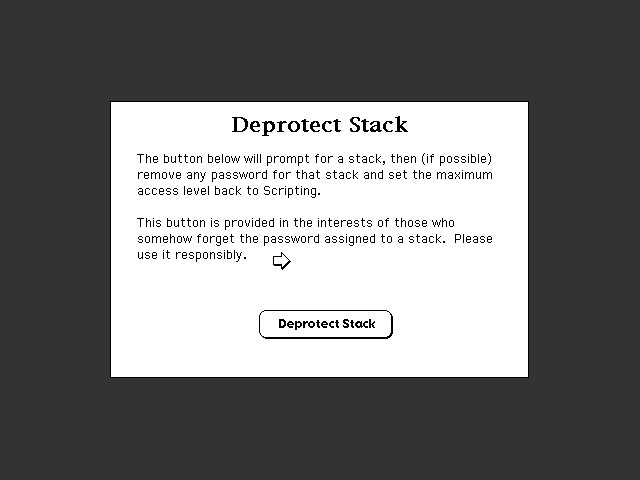 Deprotect [a HyperCard Stack] (1993)