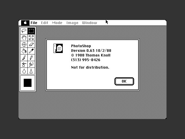 PhotoShop 0.63 (1988)