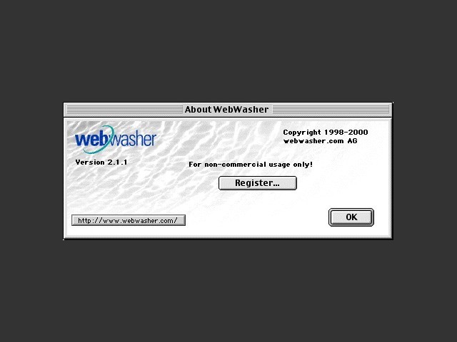 WebWasher 2.1.1rc (2000)