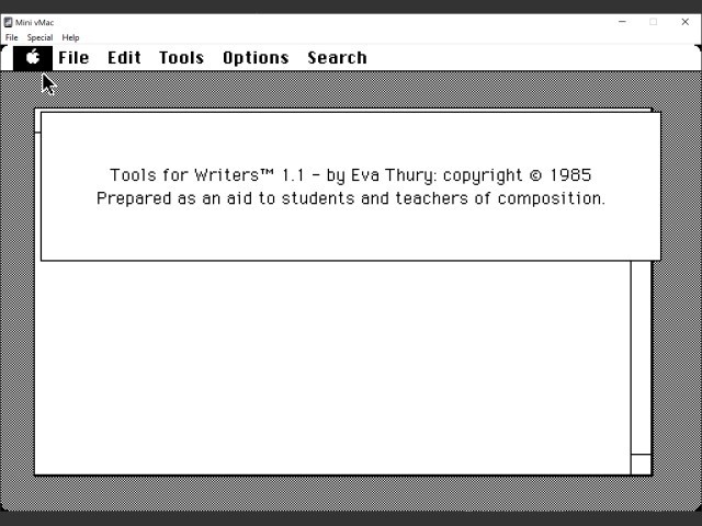 Tools for Writers 1.1 Drexel University (1985)