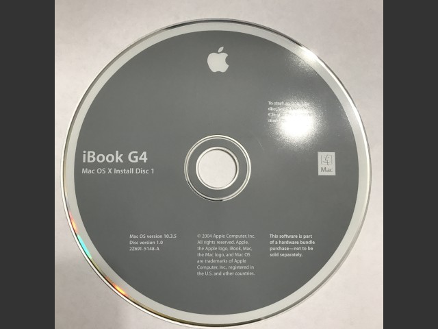 Mac OS 9.2.2 & X 10.3.5 (iBook G4 Late 2004) (2004)