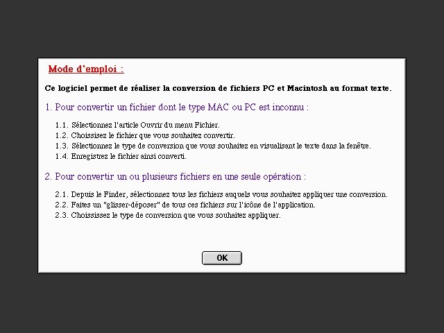 Conversion PC-Mac (1998)