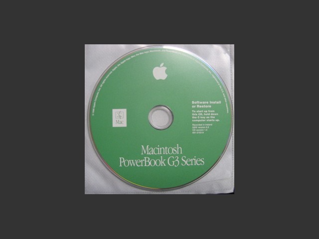 Mac OS PowerBook G3 Series Install/Restore CD (1999)