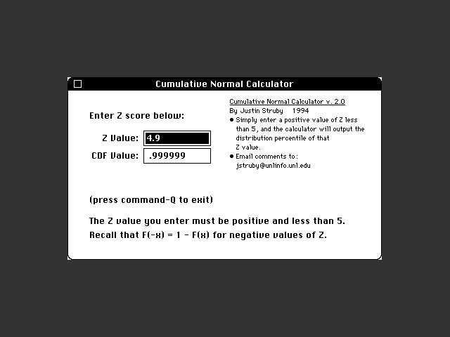 Normal Calculator (1994)