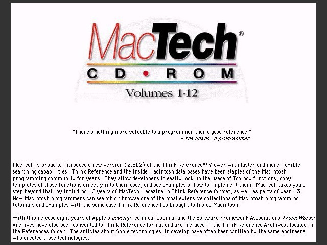 MacTech Vol 1-12 & 1-17 (1996)