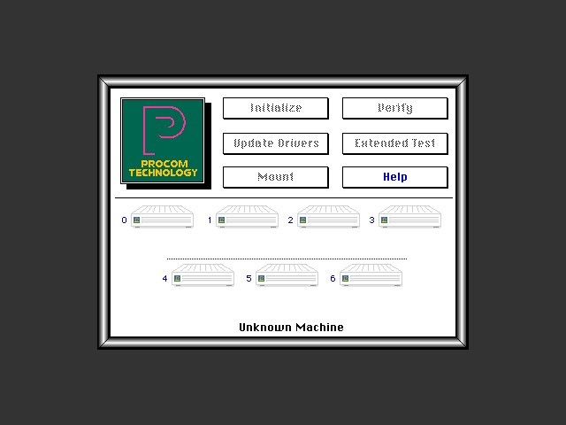Procom SCSI Hard Disk Format Utility, Partition, and ProMount (1990)
