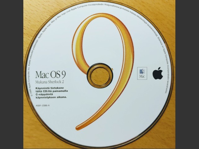 Mac OS 9.0 (691-2386-A,K) (CD) [fi_FI] (1999)