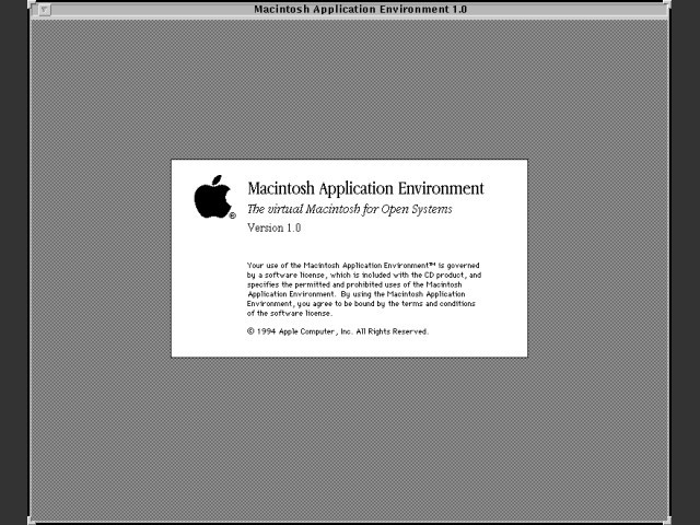 Macintosh Application Environment 1.0 (SPARC-Solaris) (1994)