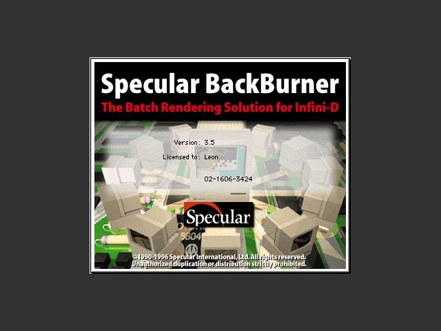 Specular BackBurner 3.5 (1996)