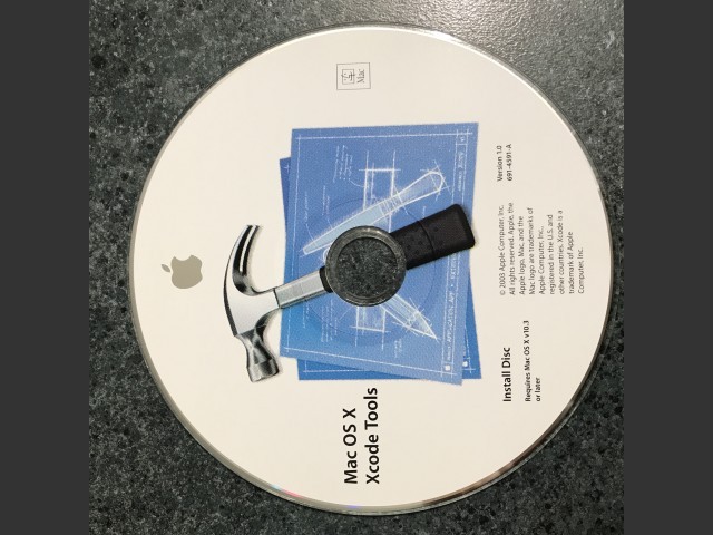 Mac OS X Xcode Tools 1.0 (691-4591-A) (CD) (2003)