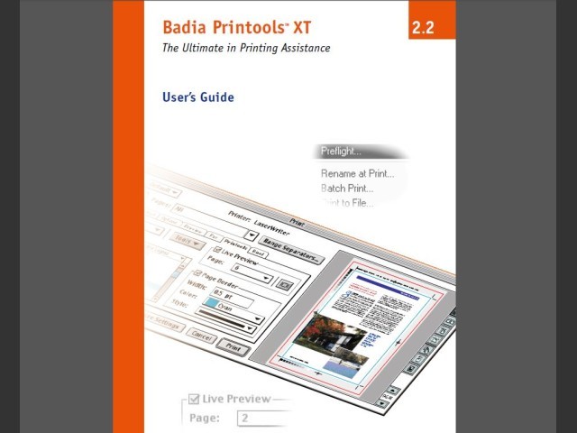 Badia Printools XT for QuarkXPress 4, 5, 6 (2001)