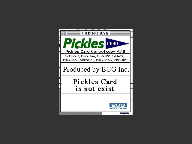 BUG Pickles 24A - AW / Pickles XA (0)
