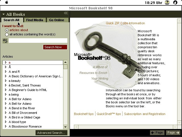 Microsoft Bookshelf 98 Reference Library (1997)