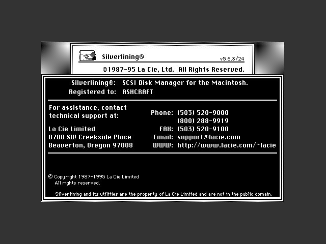 LaCie Silverlining 5.6.3 (1995)