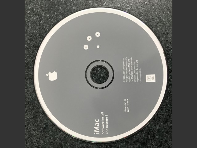 Mac OS X 10.2.7 (Disc 1.1) (iMac) (691-4660-A) (AHT 2.0.2) (DVD) (2003)