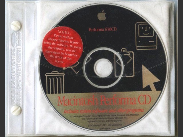 System 7.1.2P (Disc 1.0) (Performa 636CD) (CD) (1994)