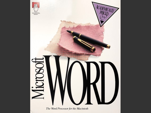 Microsoft Word 5.1a + patch > 5.1A (1992)