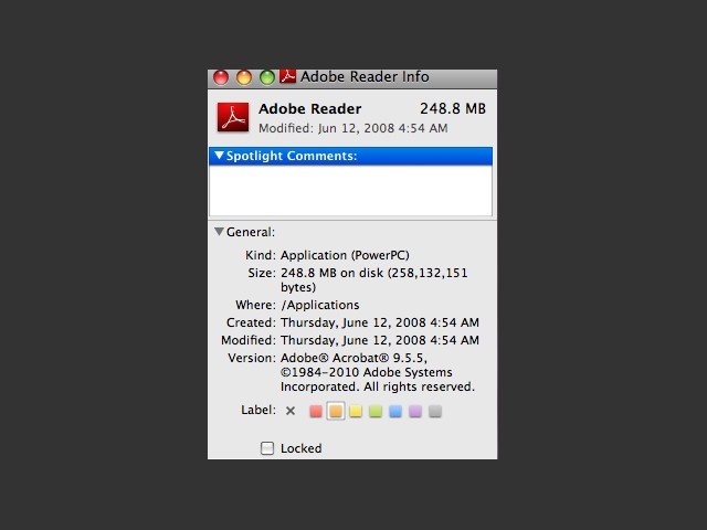 Adobe Acrobat Reader 9.5.5 (2010)