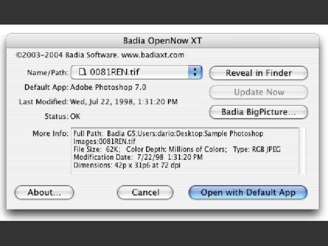 Badia OpenNow 2.0 (for QuarkXPress 6.1) (2004)
