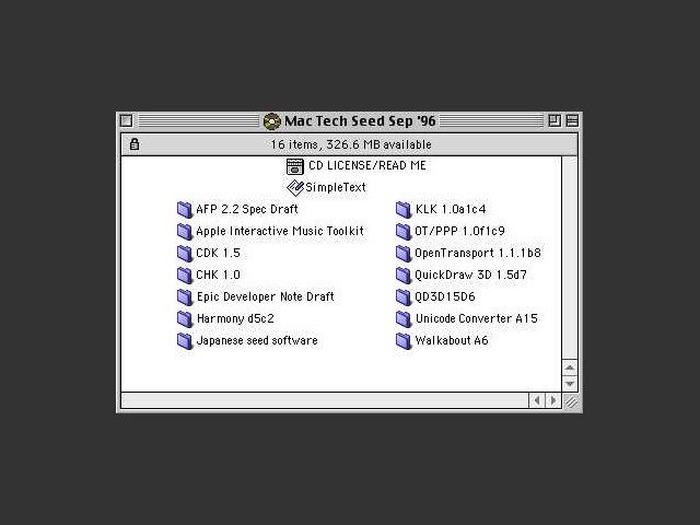 Macintosh Technology Seed Sept '96 (1996)