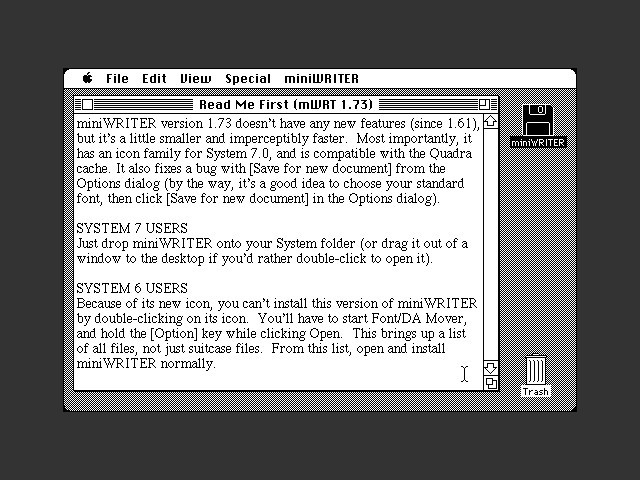 miniWRITER (1992)