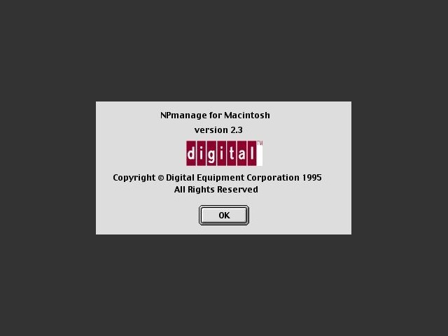 NPmanage for Macintosh v2.3 (1995)