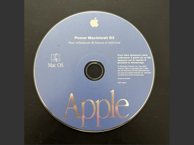 Mac OS 8.1 (G3) (F691-1969-A) (CD) [fr_FR] (1998)