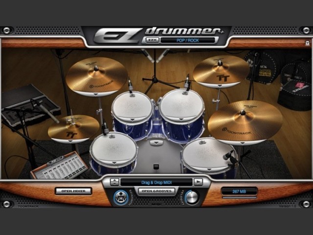 ToonTrack EZDrummer v1.0 VSTi / AU / RTAS Hybrid DVDR (2006)