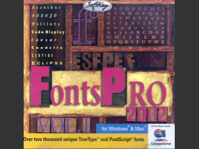 Fonts Pro 2002 (1996)