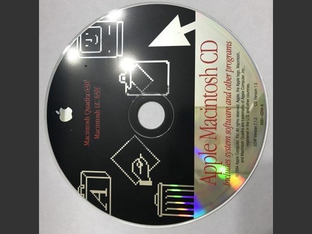 System 7.1.2 (Disc 1.0) (LC 630, Quadra 630) (CD) (1994)