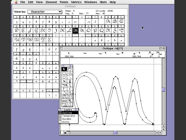 Macromedia Fontographer 4.1.5 (1996)