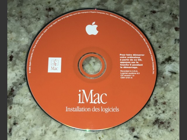 Original bondi blue 233mhz iMac Software Install/Restore SSW 8.5 (Français Canadien) (1998)