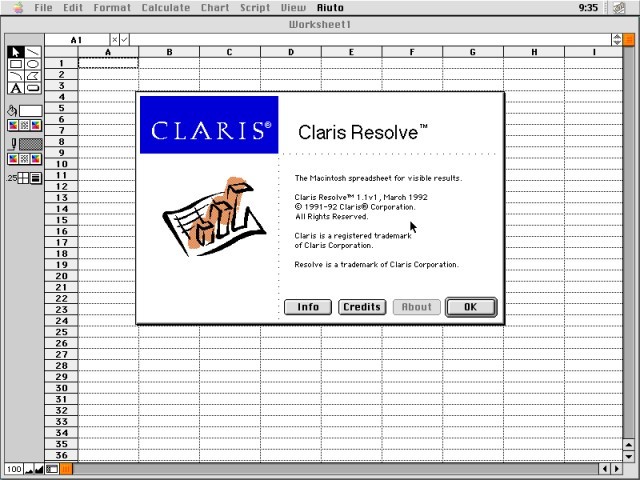Claris Resolve 1.1 (1992)