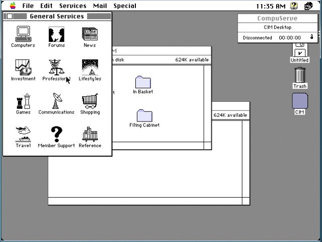 CompuServe Information Manager (CIM) (1990)