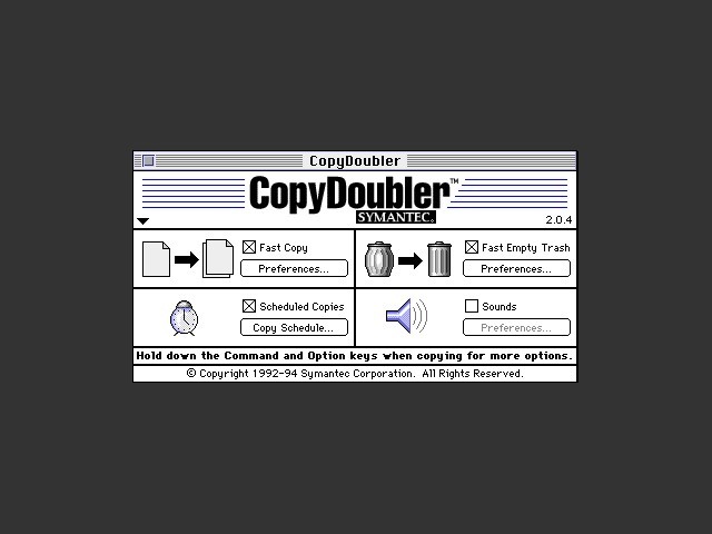 Symantec CopyDoubler 2.x (1993)
