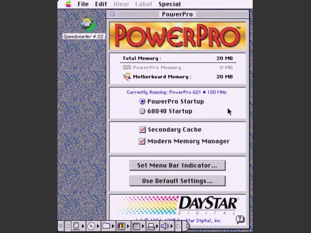 DayStar Digital PowerPro (for 601 PowerPC CPU Upgrade Cards) (1995)