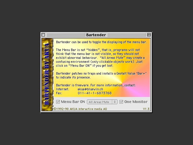 Bartender 1.3.1 (1998)