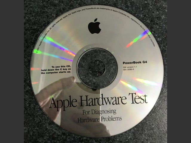 691-3099-A,,Apple Hardware Test v1.1. PowerBook G4 2001 (CD) (2001)