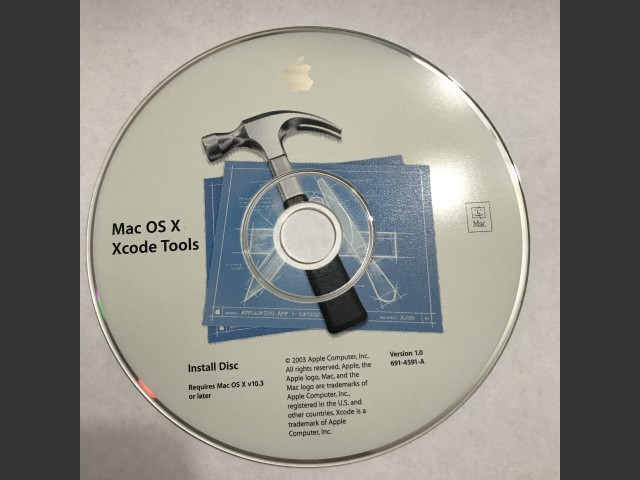 Mac OS X Xcode Tools 1.0 (691-4591-A) (CD) (2003)