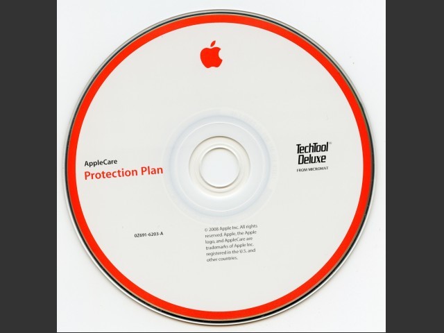 691-6203-A,0Z,AppleCare. Protection Plan. TechTool Deluxe from Micromat (2008) (2008)