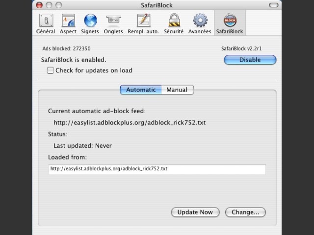 SafariBlock 2.x to 4.x (2008)