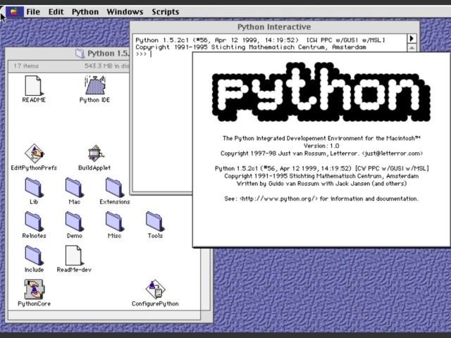 MacPython 1.5.2 (1999)